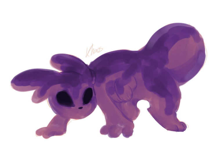 Slug cat oc draft 2
