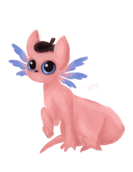 Slug cat oc Draft 4